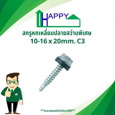 สกรูหกเหลี่ยมปลายสว่านพิเศษ 10-16x20mm C3