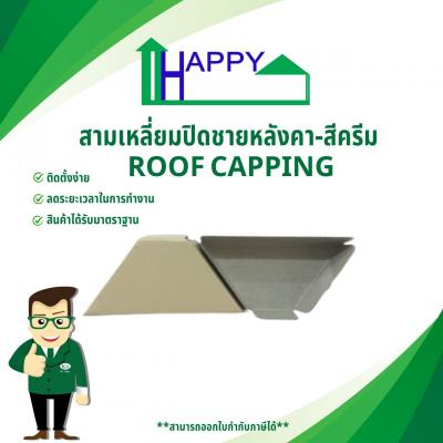 สามเหลี่ยมปิดชายหลังคา-สีครีม ROOF CAPPING